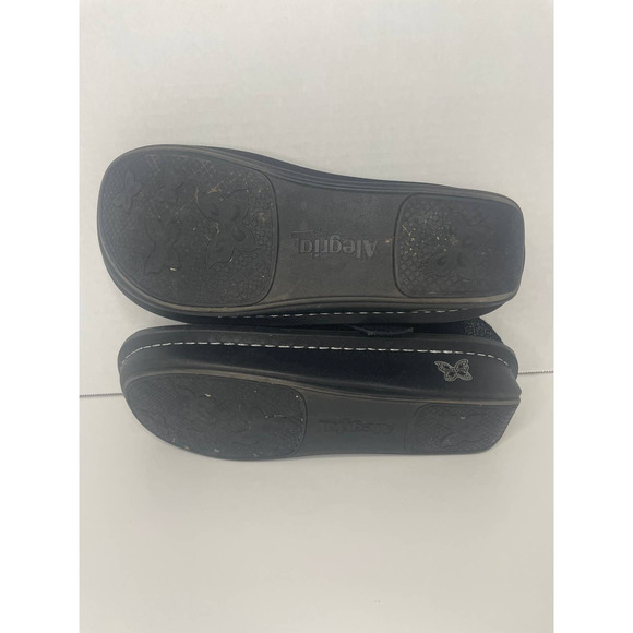 Alegria Dayna 561 Black Dottie Mary Jane Shiny Platform Wedge Platform Women’s 9 - Picture 5 of 10